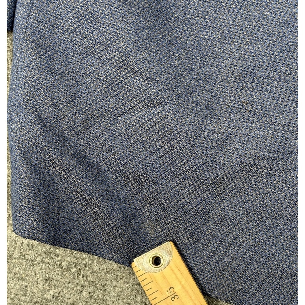 Ermenegildo Zegna 15 Milmil 15 Wool Blazer Sport Coat Mens 44L Blue Italy - Picture 7 of 16